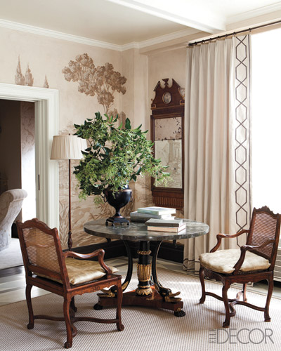 Decorating  Mirrored Furniture on Swedish Furniture   Decorating   Louis Xv Cane Armchairs  Marble Top