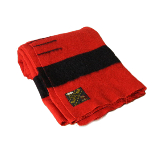 red wool blanket