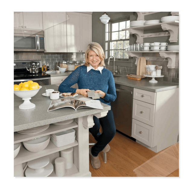 Paint Your Cabinetry Gray Like Martha Stewart S Kitchen