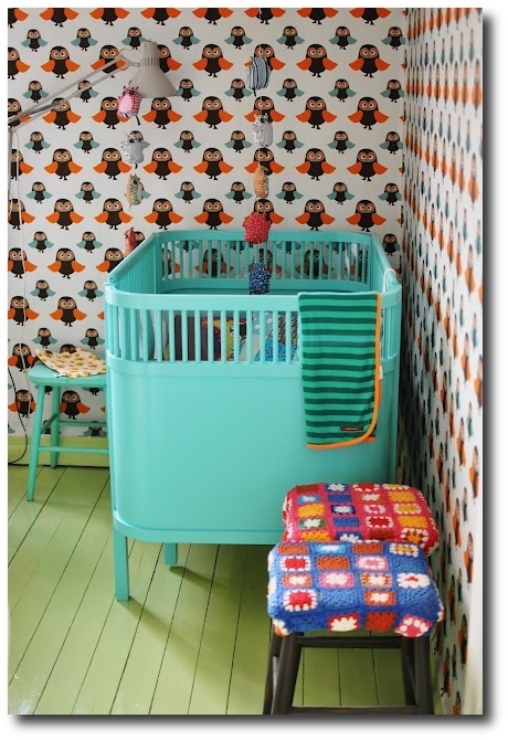 Turquoise Crib
