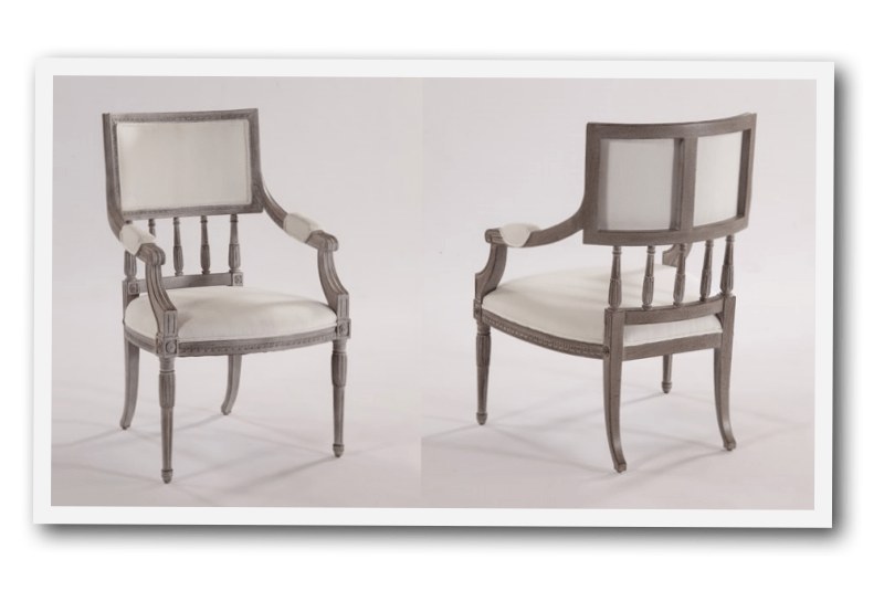 Elegant Classic Popular Wisteria Louis XV Wing Chair