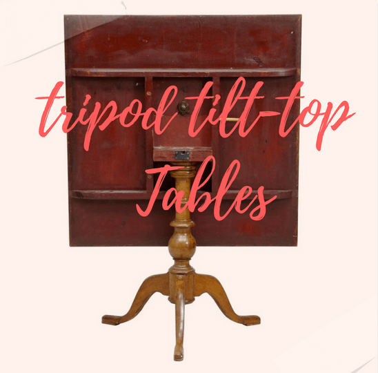 Swedish Tripod Tilt-Top Candle Stand Tables