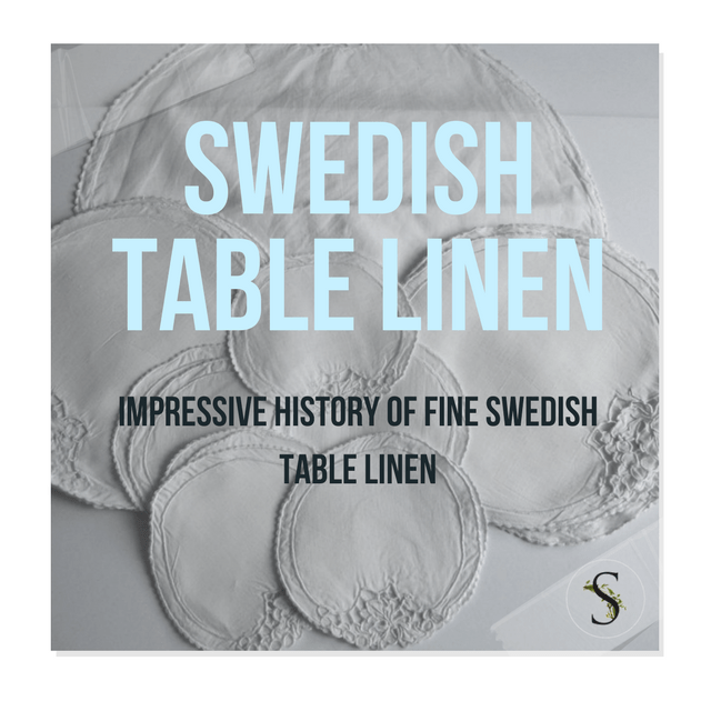 Impressive History Of Fine Swedish Table Linen