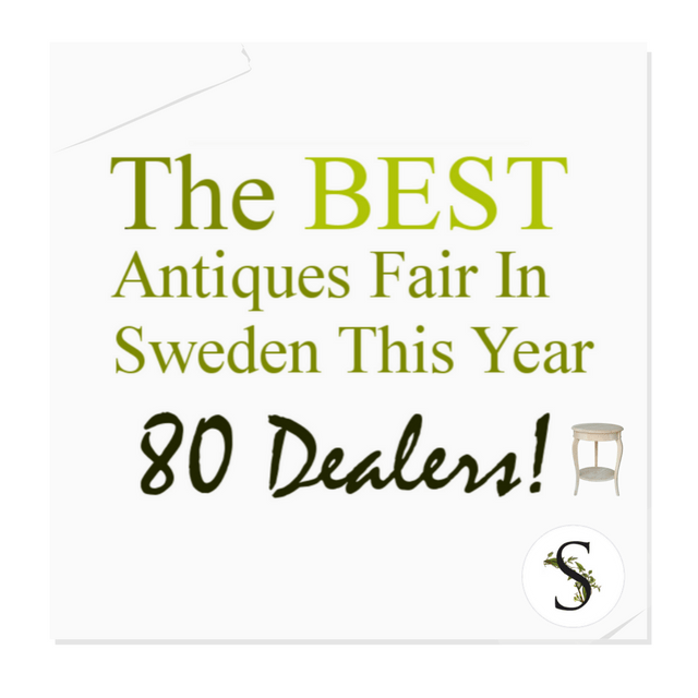 The BEST Antiques Fair In Sweden THIS August- 80 Dealers!  Preview The Goods ONE DAY In ADVANCE With A Pass