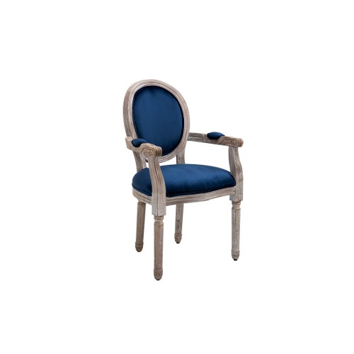 $170 – Swedish Inspired Blue Upholstered Armchair