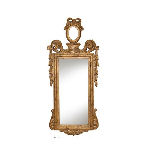 $174 – Manor House Bellflower Gold Leaf Mirror