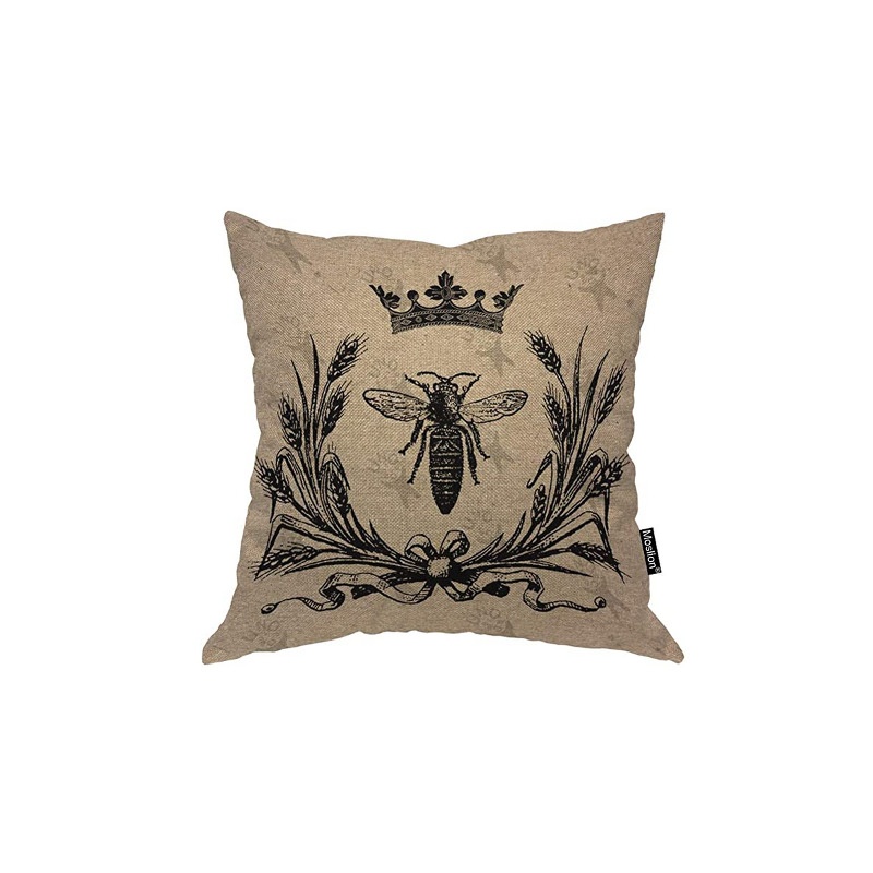 $9 – Floral Bow Bee Swedish Styled Pillow Cover